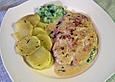 Putenschnitzel in Knoblauchsauce