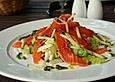 Gr&uuml;ner Salat mit Lachs