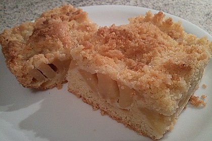Apfelkuchen nach Omas Art mit Butterstreuseln