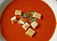 Tomatensuppe mit Basilikum