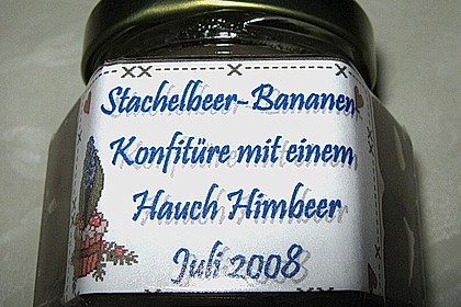 Bananen - Stachelbeer Marmelade 3