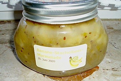 Bananen - Stachelbeer Marmelade 5