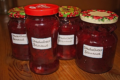 Bananen - Stachelbeer Marmelade 13