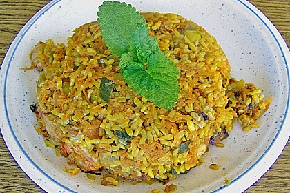 Huhn - Garnelen - Reis Auflauf 1