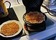 Haferflocken - Haselnuss Waffeln mit Rosinen