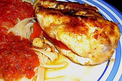 Gef&uuml;lltes H&auml;hnchenbrustfilet 2