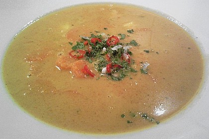 M&ouml;hrensuppe mit Mango