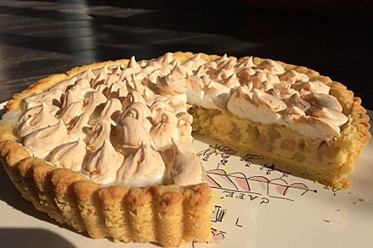 Rhabarberkuchen mit Baiser 5