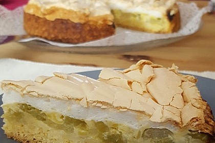 Rhabarberkuchen mit Baiser 9