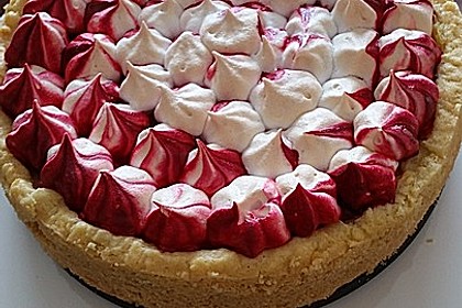 Rhabarberkuchen mit Baiser 1
