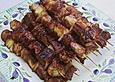 Gefl&uuml;gelkebab mit Fr&uuml;chten