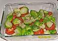 Rosenkohl, mit Tomaten und Schmelzk&auml;se &uuml;berbacken