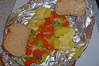 Fischfilet in Folie
