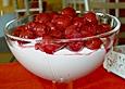 Mascarponecreme mit Himbeeren