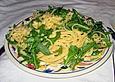 Zitronenspaghetti mit Parmesan und Rucola