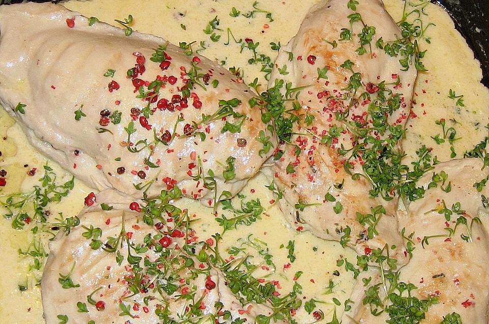 Hähnchenbrust gefüllt mit Frischkäse (Rezept mit Bild) | Chefkoch.de