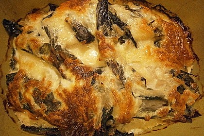 Asiatisches Mangold - Fisch Gratin 2