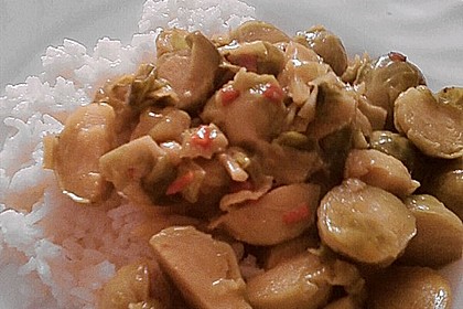 Rosenkohl an Curryso&szlig;e