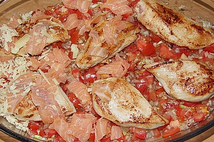 H&auml;hnchenbrust auf Tomate, &uuml;berbacken 1