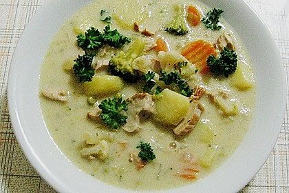 Bunte Gefl&uuml;gel-K&auml;sesuppe 2