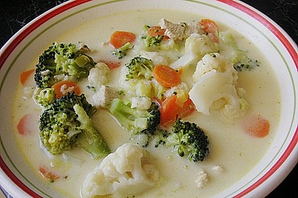 Bunte Gefl&uuml;gel-K&auml;sesuppe 9