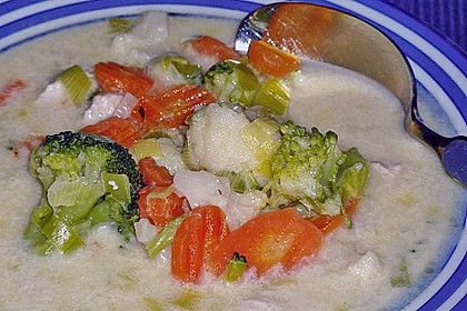 Bunte Gefl&uuml;gel-K&auml;sesuppe 12