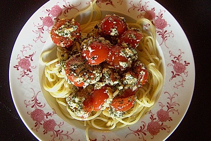 Spaghetti mit Cocktailtomaten 46