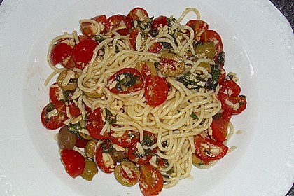 Spaghetti mit Cocktailtomaten 33