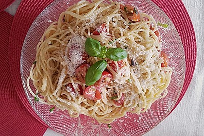 Spaghetti mit Cocktailtomaten 43