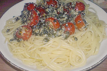 Spaghetti mit Cocktailtomaten 71