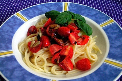 Spaghetti mit Cocktailtomaten 66