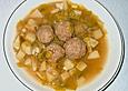 Porree - Suppe mit Curryb&auml;llchen