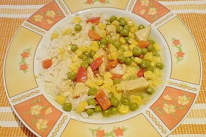 H&auml;hncheneintopf mit Curry