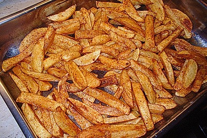 Selbstgemachte Pommes aus dem Backofen