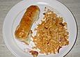 Bratwurst im Schlafrock mit Kn&ouml;pfli