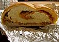K&uuml;rbisbrot mit Speck und Ziegenk&auml;se