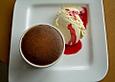 Himbeer - Gratin mit Eis