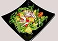 Tintenfischsalat mit Kartoffelw&uuml;rfeln und Rauke