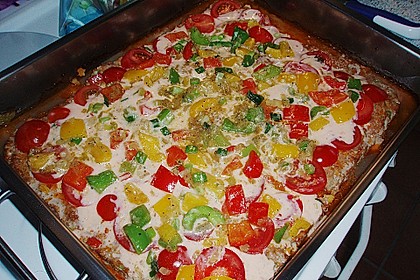 Hackfleischpizza ohne Teig 2