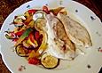 Fisch auf Paprikagem&uuml;se