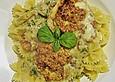Tagliatelle mit Ziegenk&auml;se und Waln&uuml;ssen