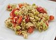 R&uuml;hrei mit Paprika und Lauch