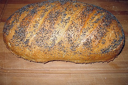 Mohnschnitte mit Weizensauerteig