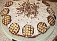 Mohrenkopftorte mit Kirschen