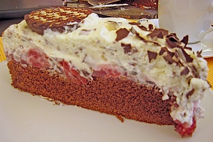 Mohrenkopftorte mit Kirschen 4