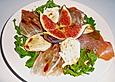 Feigensalat mit Parmaschinken und Mozzarella