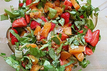 Erdbeersalat in Orangensauce 1