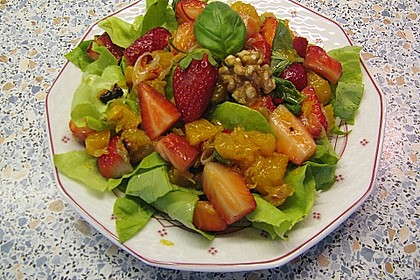 Erdbeersalat in Orangensauce 3