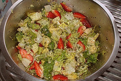 Erdbeersalat in Orangensauce 5