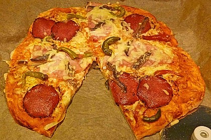 Quark - Öl - Teig für Pizza 6